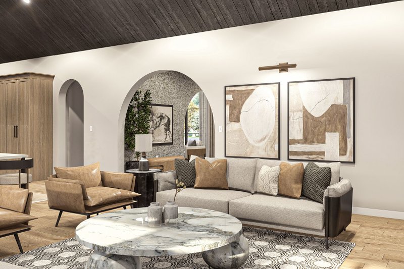 Home Plan - Interior - Family Room 2 for Modern House Plan #455-513 - 5 bed, 3.5 bath