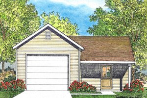 Country Exterior - Front Elevation Plan #22-578