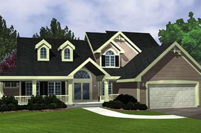 Dream House Plan - Country Exterior - Front Elevation Plan #320-419