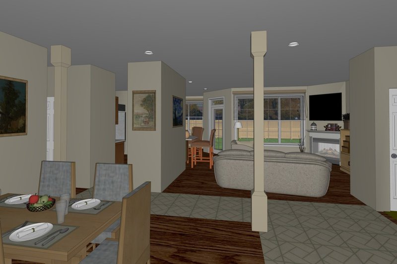 Architectural House Design - Interior - Other for Ranch House Plan #126-186 - 3 bed, 2.5 bath