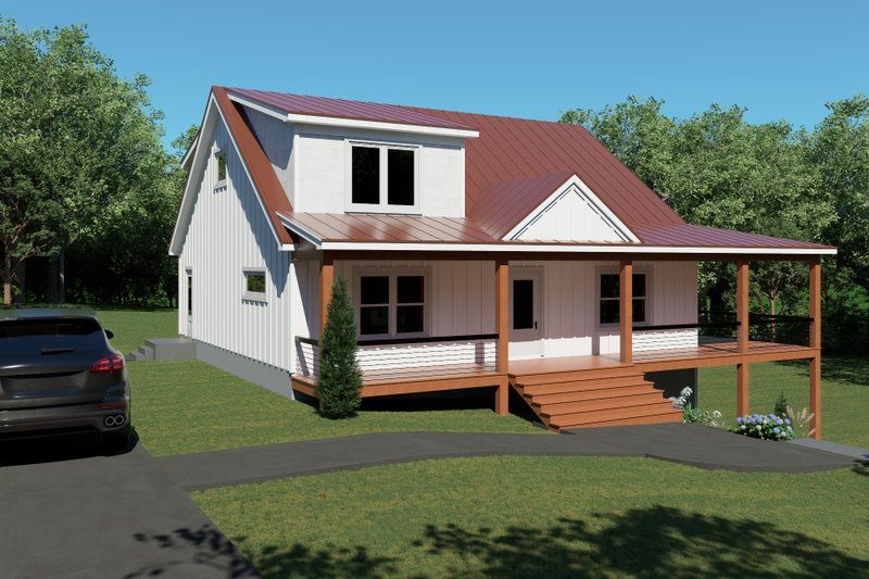House Blueprint - Exterior - Front Elevation 4 for Country House Plan #932-1411 - 3 bed, 2.5 bath