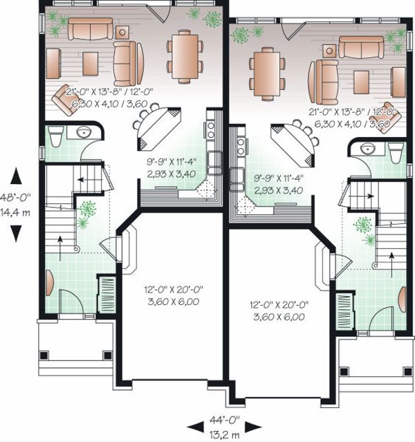 Dream House Plan - European Floor Plan - Main Floor Plan #23-774