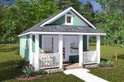 Cottage Style House Plan - 1 Beds 1 Baths 496 Sq/Ft Plan #513-2280 