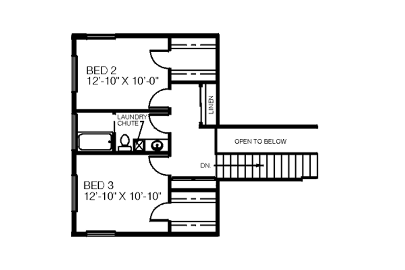 House Plan Design - Floor Plan - Upper Floor for Traditional House Plan #60-183 - 4 bed, 3 bath