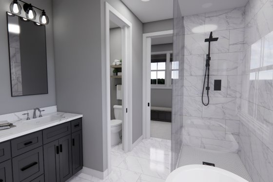Interior - Master Bathroom 1 for Farmhouse House Plan #51-1302 - 3 bed, 3.5 bath