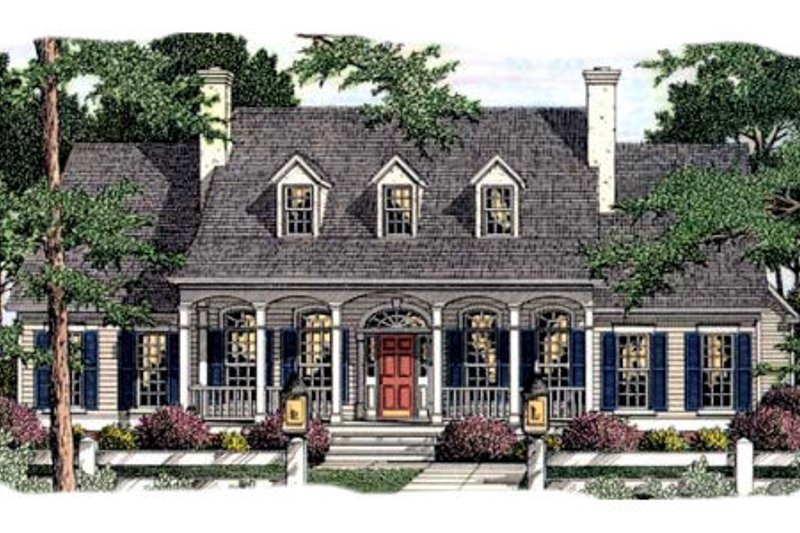 Home Plan - Southern Exterior - Front Elevation Plan #406-298