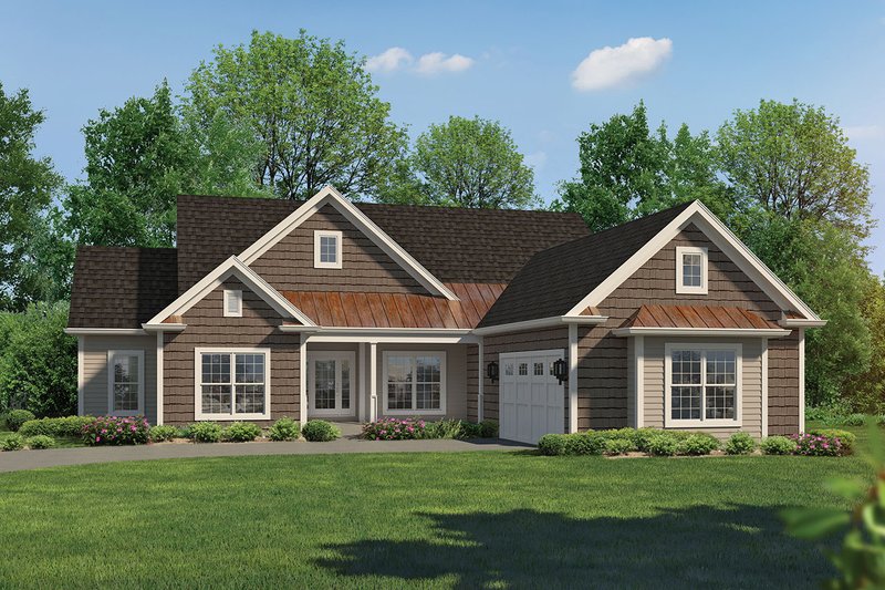 Dream House Plan - Ranch Exterior - Front Elevation Plan #57-662