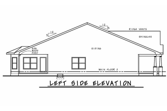 Exterior - Other Elevation for European House Plan #20-2335 - 2 bed, 2 bath
