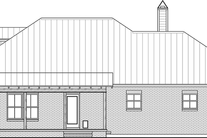 Architectural House Design - Exterior - Rear Elevation for Country House Plan #21-481 - 3 bed, 3.5 bath