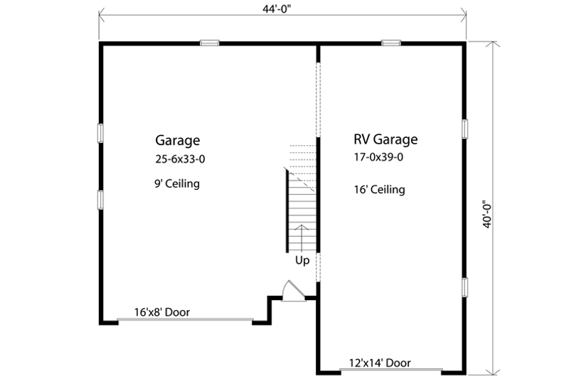 Architectural House Design - Floor Plan - Main Floor for Traditional House Plan #22-431, 0 bath