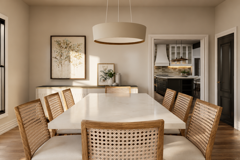 Architectural House Design - Interior - Dining Room for Farmhouse House Plan #1064-471 - 4 bed, 2.5 bath
