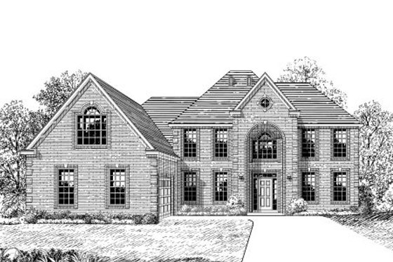 Exterior - Front Elevation for Traditional House Plan #424-350 - 4 bed, 3.5 bath