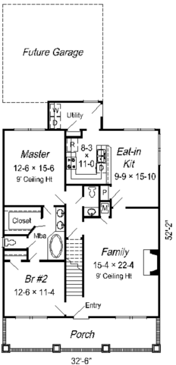 Traditional Floor Plan - Main Floor Plan #329-241