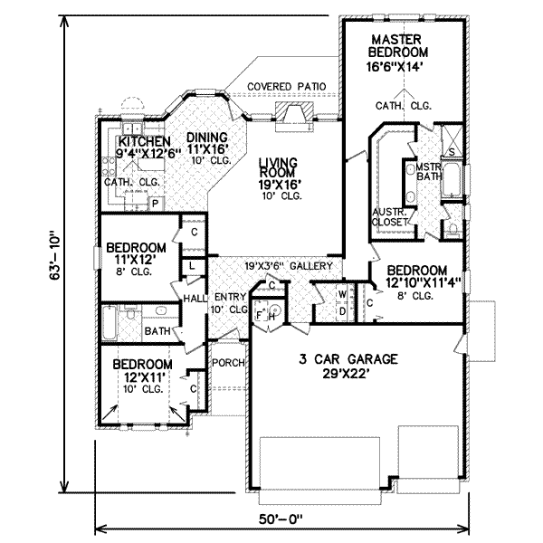 Traditional Floor Plan - Main Floor Plan #65-301