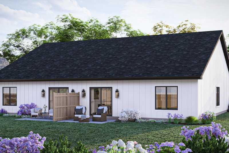 Home Plan - Exterior - Rear Elevation for Modern House Plan #455-478 - 2 bed, 1 bath