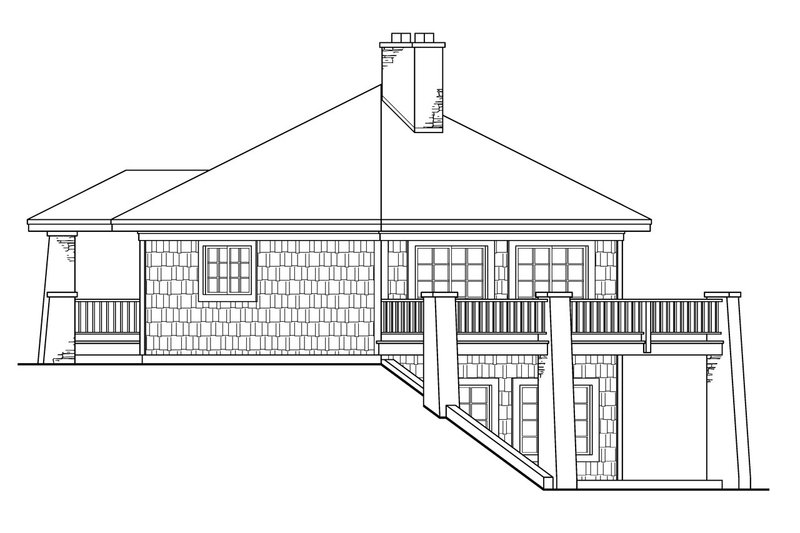 Home Plan - Exterior - Other Elevation 1 for Craftsman House Plan #124-186 - 3 bed, 2 bath