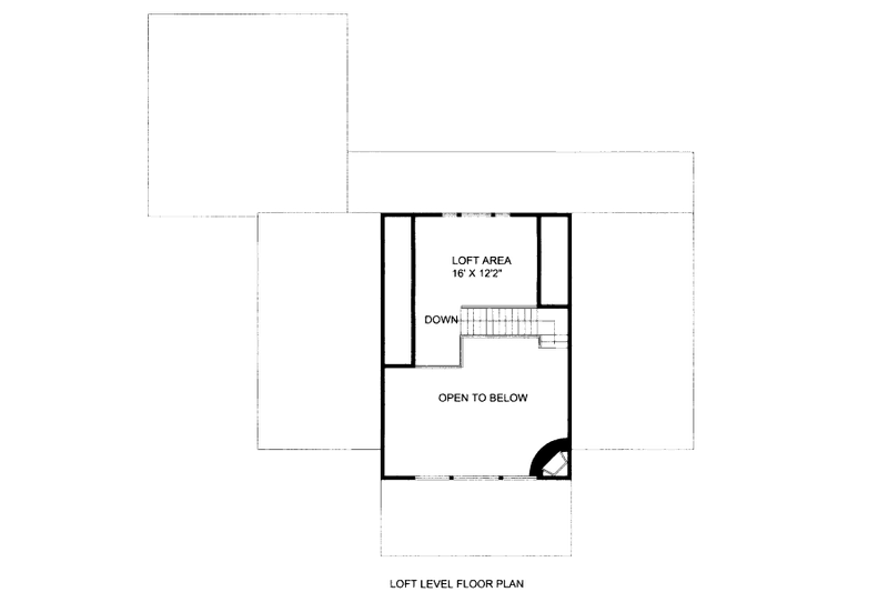 Dream House Plan - Floor Plan - Upper Floor for Bungalow House Plan #117-704 - 1 bed, 2 bath