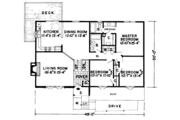 Traditional Style House Plan - 4 Beds 3 Baths 2181 Sq/Ft Plan #312-210 