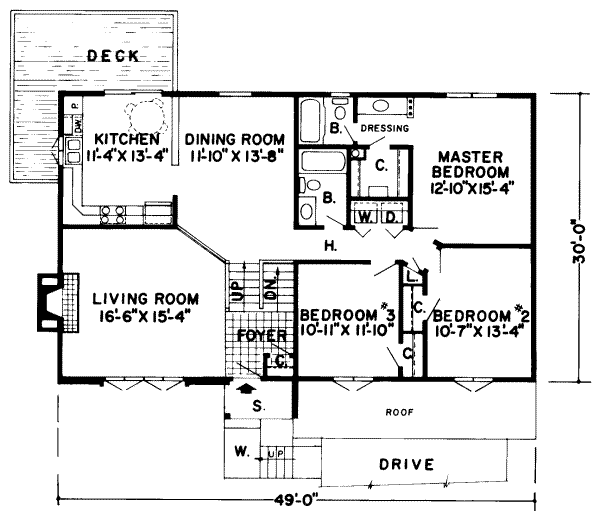 Traditional Floor Plan - Main Floor Plan #312-210