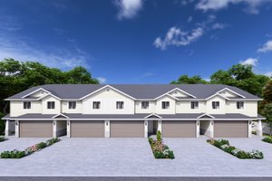 House Blueprint - Exterior - Front Elevation for Craftsman House Plan #1060-314 - 3 bed, 2.5 bath