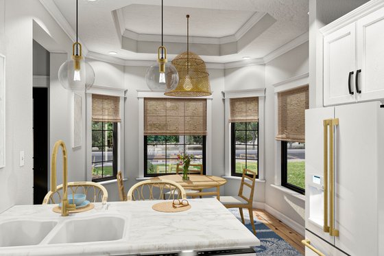 Interior - Dining Room for Mediterranean House Plan #455-135 - 3 bed, 2 bath