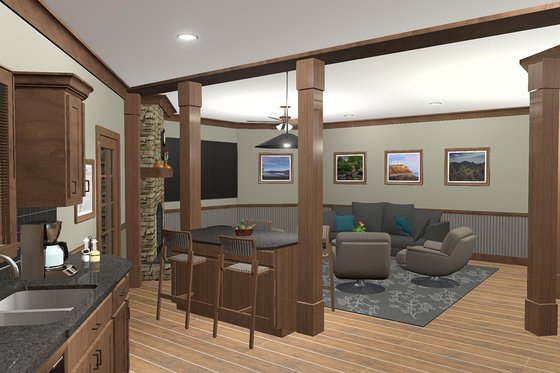 Interior - Kitchen 1 for Craftsman House Plan #56-718 - 3 bed, 2.5 bath