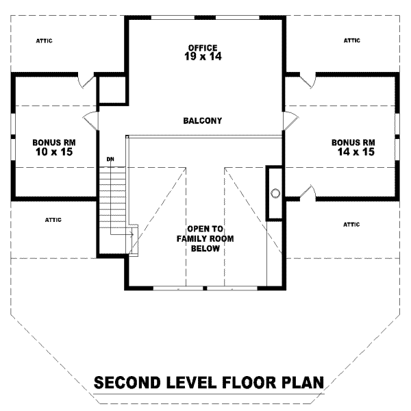 Modern Floor Plan - Upper Floor Plan #81-746