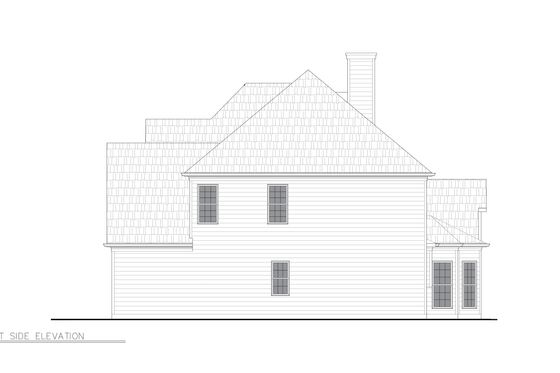 Exterior - Other Elevation 2 for Traditional House Plan #54-730 - 4 bed, 2.5 bath