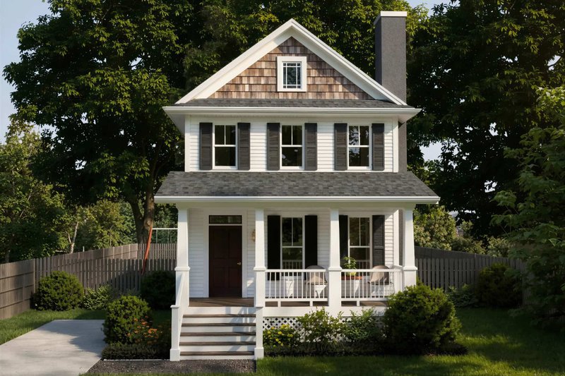 House Plan Design - Farmhouse Exterior - Front Elevation Plan #79-341