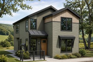 House Plan Design - Exterior - Front Elevation House Plan #124-1004 - 3 bed, 3 bath