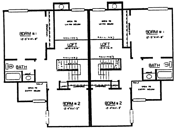 Floor Plan - Upper Floor Plan #303-199