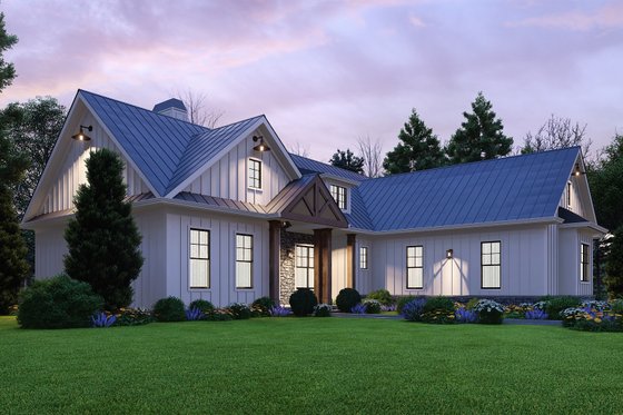 Exterior - Other Elevation 2 for Farmhouse House Plan #54-547 - 3 bed, 2.5 bath