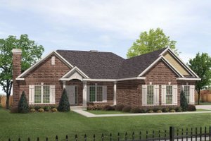 Traditional Exterior - Front Elevation Plan #22-131