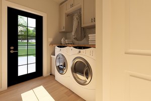 Interior - Laundry 1 for Farmhouse House Plan #126-238 - 2 bed, 2 bath