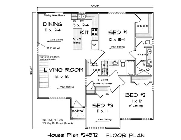 House Blueprint - Modern Floor Plan - Main Floor Plan #513-2365