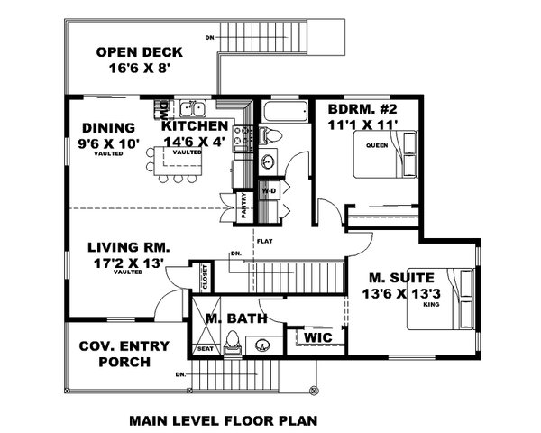 Cottage Floor Plan - Main Floor Plan #117-1050