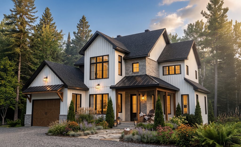 Exterior - Front Elevation 2 for Farmhouse House Plan #23-2740 - 3 bed, 2 bath