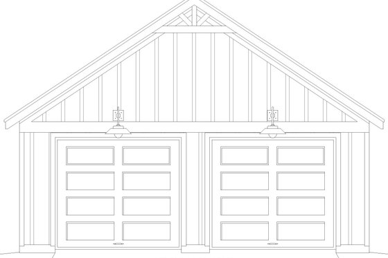 Exterior - Front Elevation 3 for Craftsman House Plan #932-1149, 0 bath