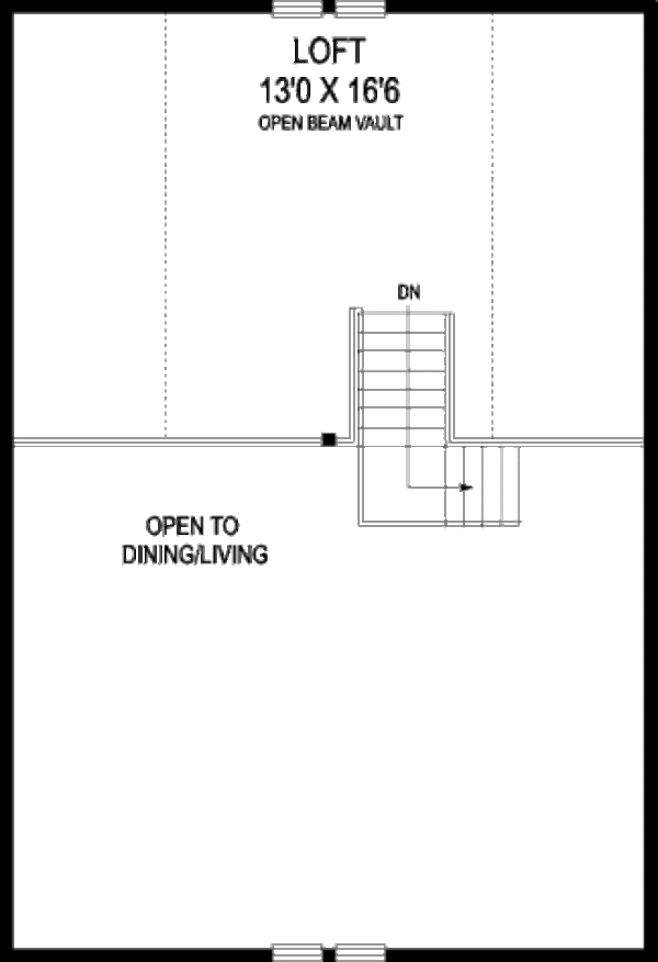 Traditional Floor Plan - Upper Floor Plan #60-536