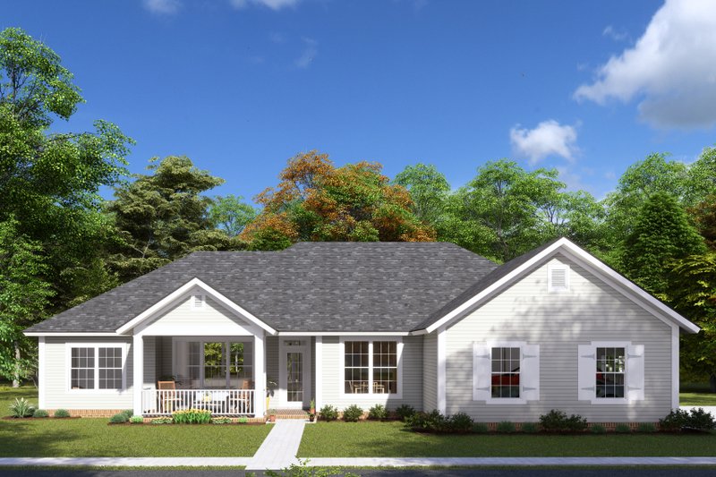 Dream House Plan - Farmhouse Exterior - Front Elevation Plan #513-2229