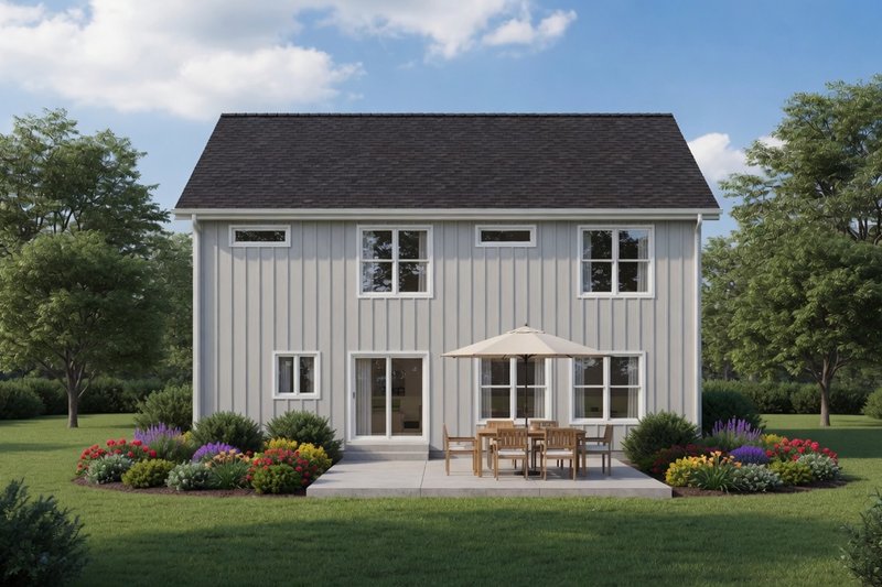 House Plan Design - Exterior - Rear Elevation 2 for Country House Plan #20-2293 - 4 bed, 2.5 bath