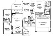Farmhouse Style House Plan - 3 Beds 2.5 Baths 2251 Sq/Ft Plan #21-547 Floor 