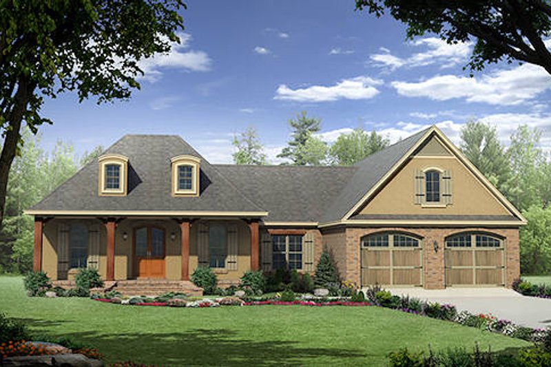 Dream House Plan - European Exterior - Front Elevation Plan #21-297