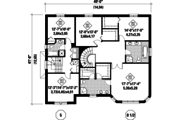European Style House Plan - 7 Beds 4 Baths 5675 Sq/Ft Plan #25-4614 