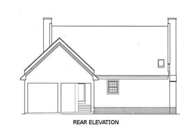 Dream House Plan - Exterior - Rear Elevation for Southern House Plan #45-189 - 3 bed, 2.5 bath