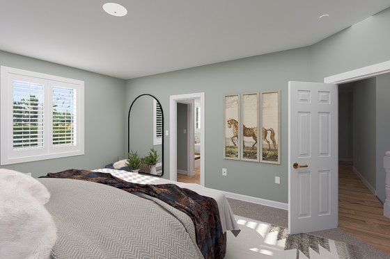 Interior - Master Bedroom 1 for Farmhouse House Plan #1060-250 - 3 bed, 2.5 bath