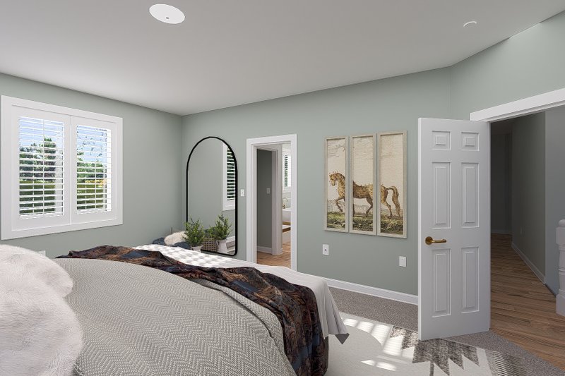 House Plan Design - Interior - Master Bedroom 1 for Farmhouse House Plan #1060-250 - 3 bed, 2.5 bath