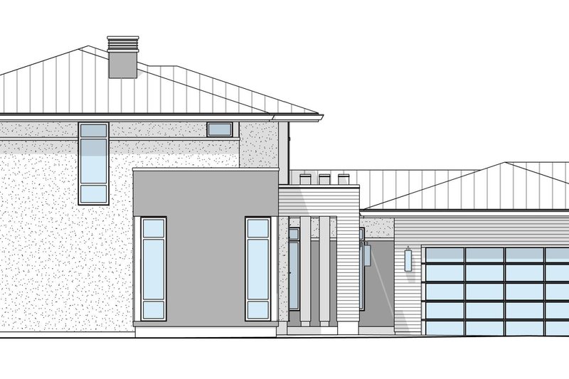 House Blueprint - Exterior - Other Elevation for Modern House Plan #1114-100 - 4 bed, 4.5 bath