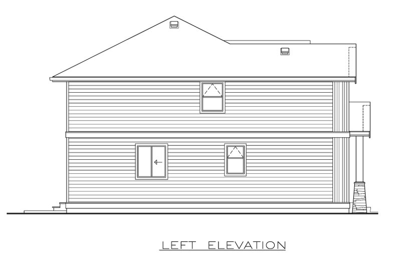 Home Plan - Exterior - Other Elevation 1 for Farmhouse House Plan #1100-54 - 4 bed, 2.5 bath