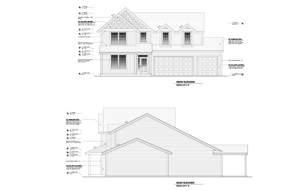 Exterior - Other Elevation for Craftsman House Plan #53-702 - 5 bed, 2.5 bath